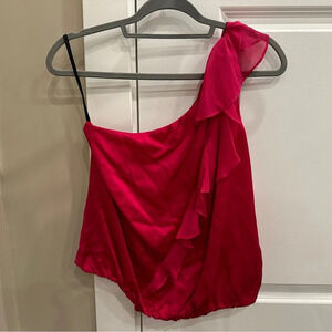 3 for $25 Bebe one shoulder ruffle blouse|  size small